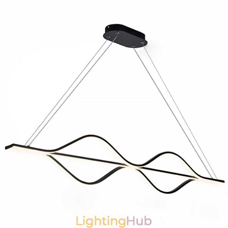 Pendant Minimalist Light Wave Ceiling Light