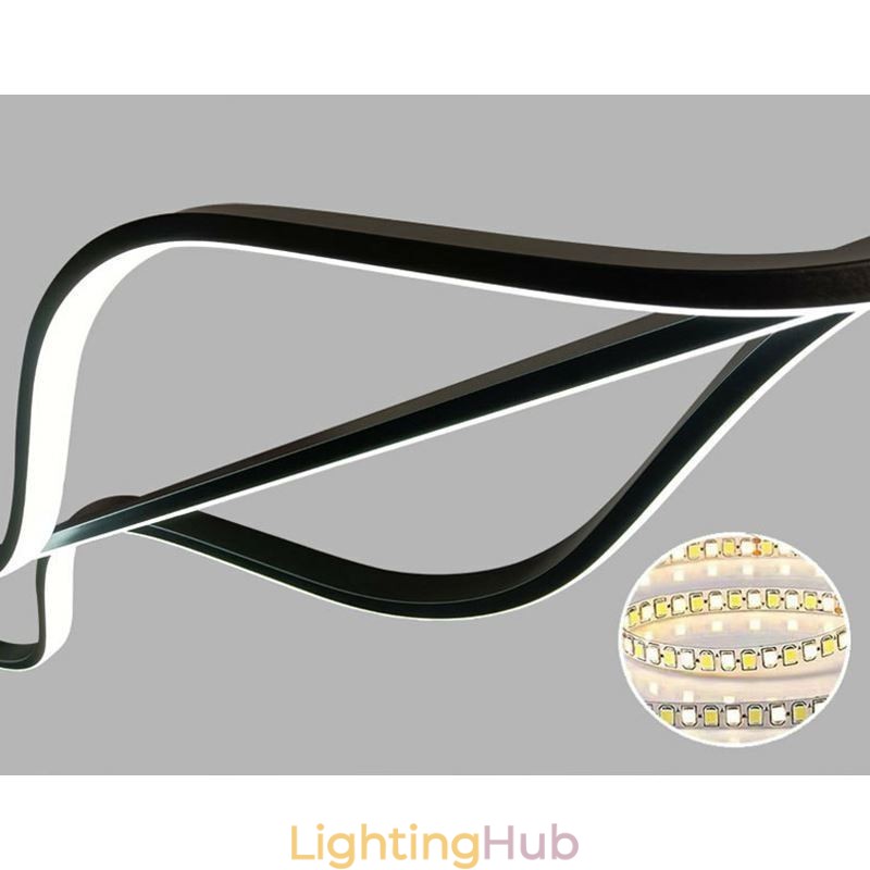 Pendant Minimalist Light Wave Ceiling Light