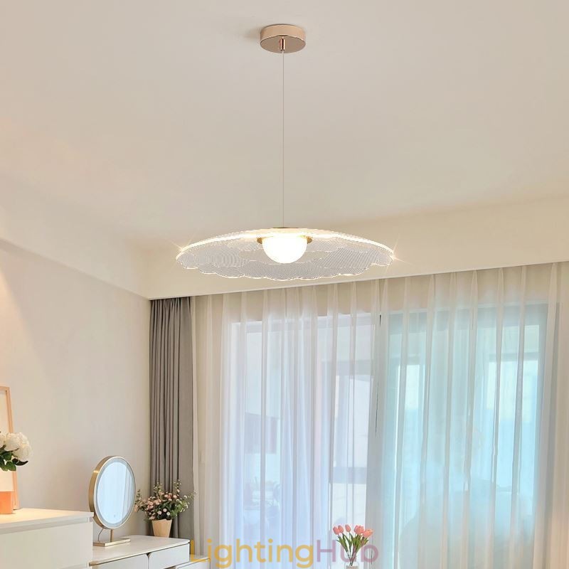 Pendant Light Acrylic Flower Pan Ceiling Light