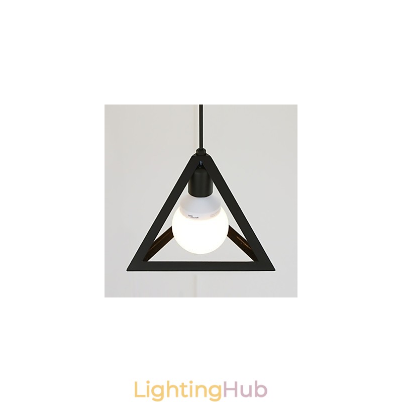 Lantern Mini Style Painting Metal Chandelier