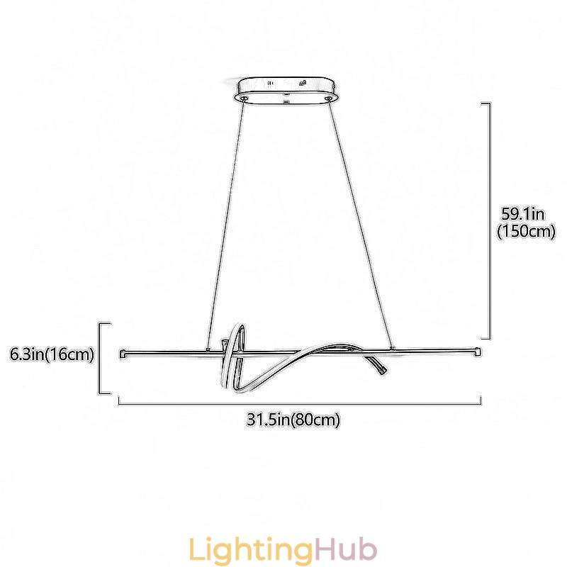 Pendant Light Minimalist Short Wrap Ceiling Light
