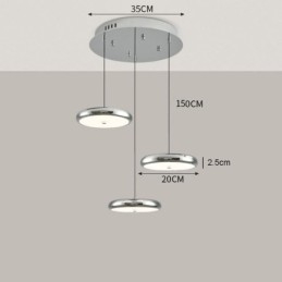 Pendant Light Three Head Light Round Hanging Light