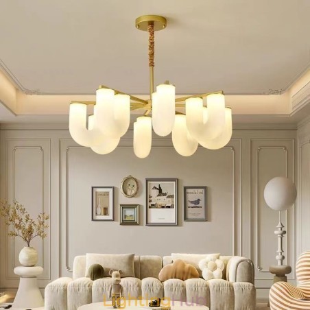 U Shaped Chandelier French Cream Style Pendant Light U Shaped Chandelier French Cream Style Pendant Light