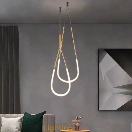 Pendant Light Creative Line Bamboo Ceiling Light Black Gold Pendant Light Creative Line Bamboo Ceiling Light Black Gold
