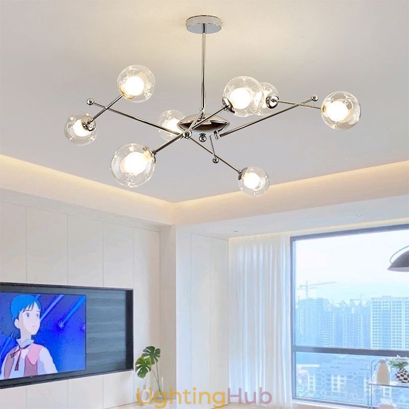 Glass Pendant Light European Style Simple Magic Beans Ceiling Light