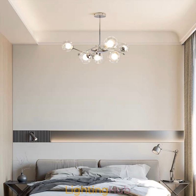 Glass Pendant Light European Style Simple Magic Beans Ceiling Light