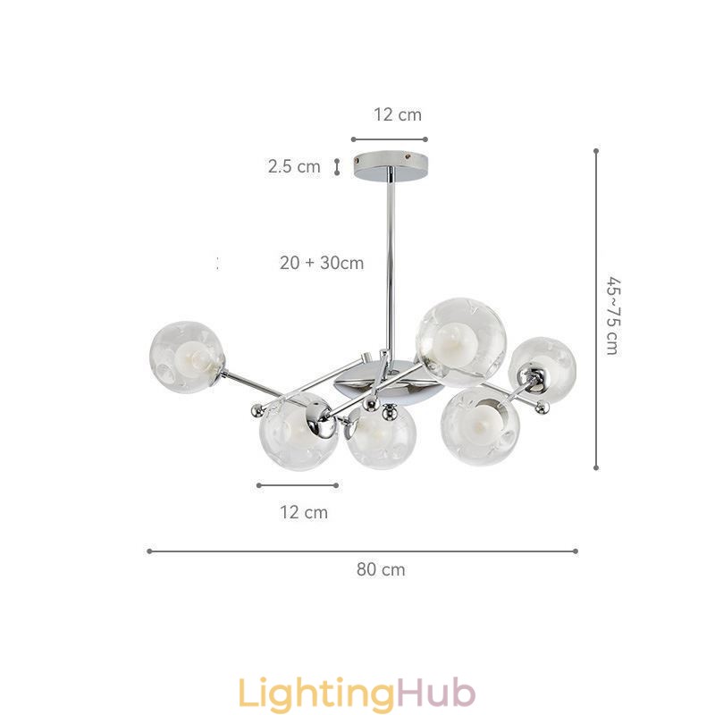Glass Pendant Light European Style Simple Magic Beans Ceiling Light