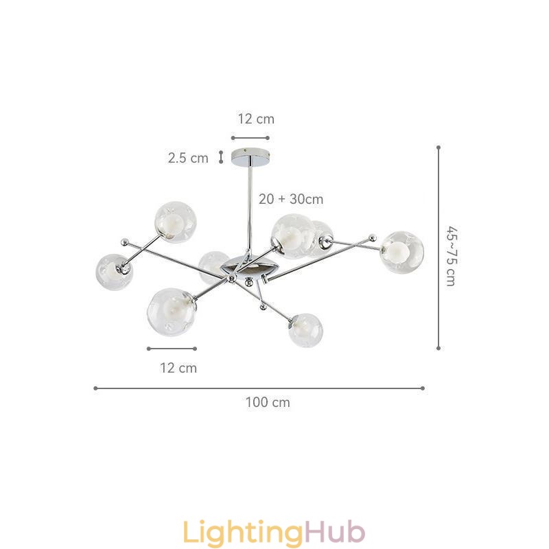 Glass Pendant Light European Style Simple Magic Beans Ceiling Light