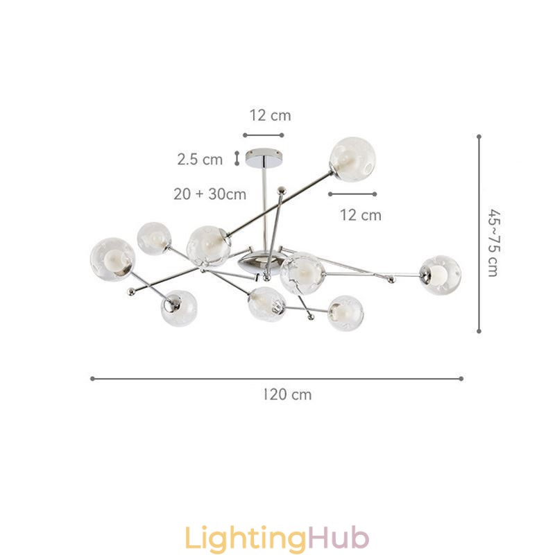 Glass Pendant Light European Style Simple Magic Beans Ceiling Light
