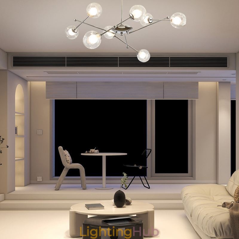 Glass Pendant Light European Style Simple Magic Beans Ceiling Light