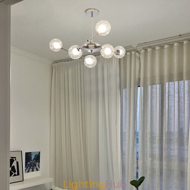 Glass Pendant Light European Style Simple Magic Beans Ceiling Light