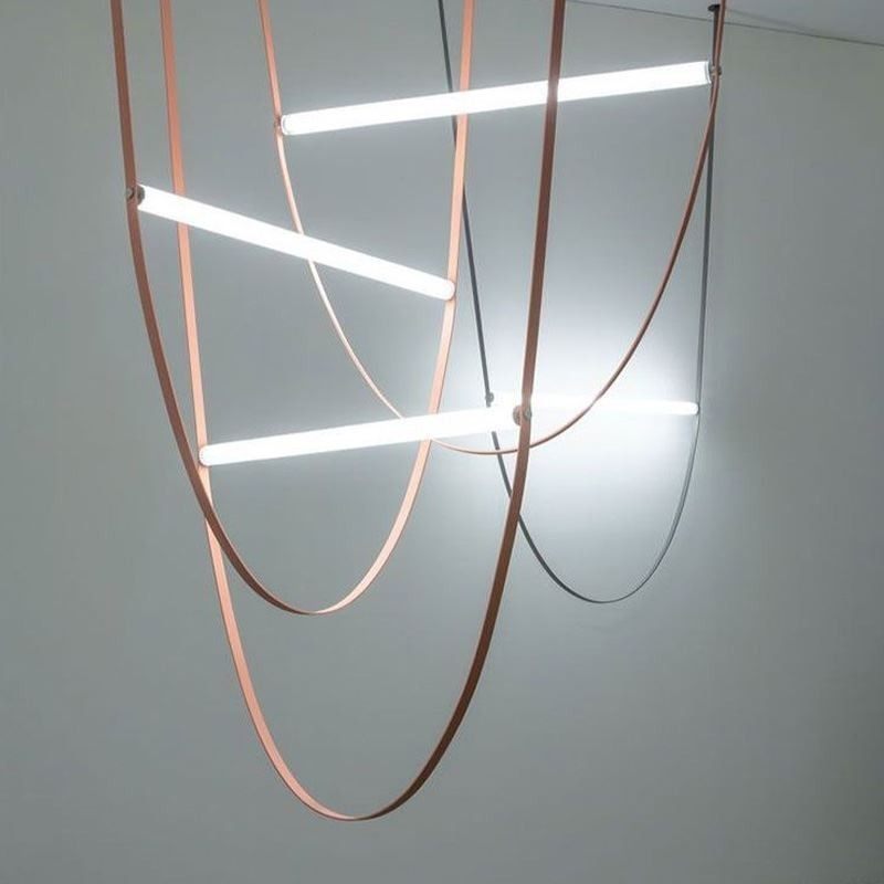European Pendant Light Wabi Sabi Style Belt Decorative Light