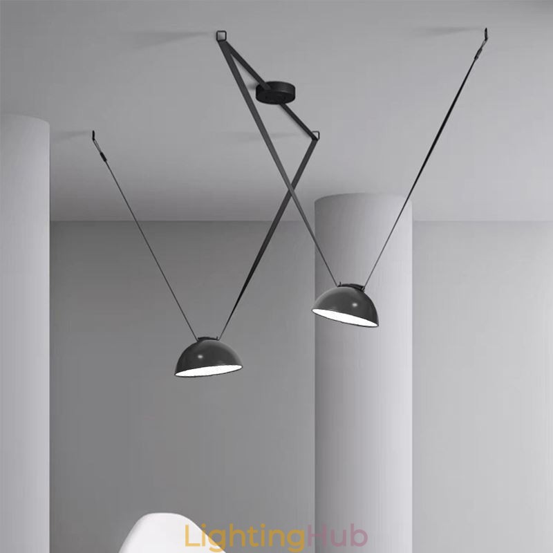 Belt Pendant Light European Simple Wabi Sabi Style Belt Ceiling Light