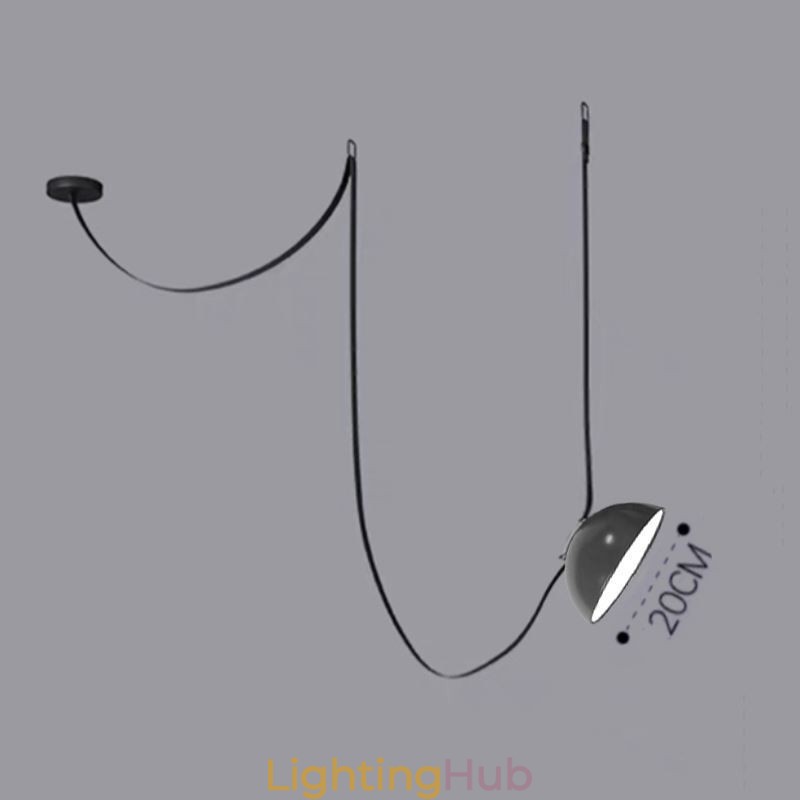 Belt Pendant Light European Simple Wabi Sabi Style Belt Ceiling Light