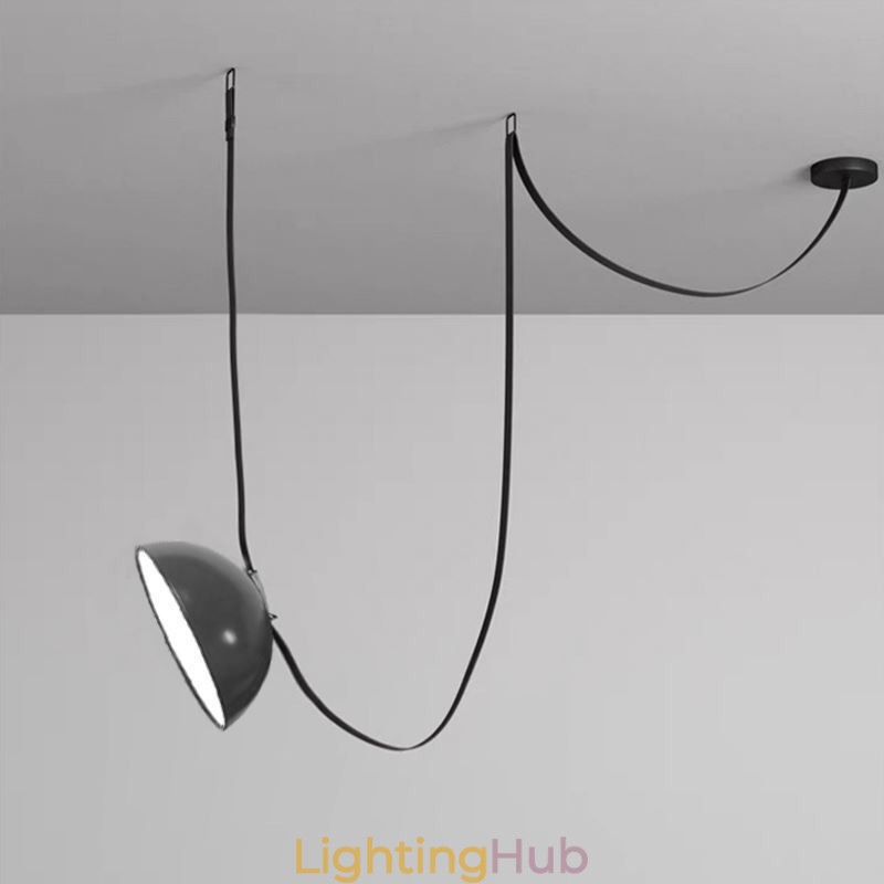 Belt Pendant Light European Simple Wabi Sabi Style Belt Ceiling Light