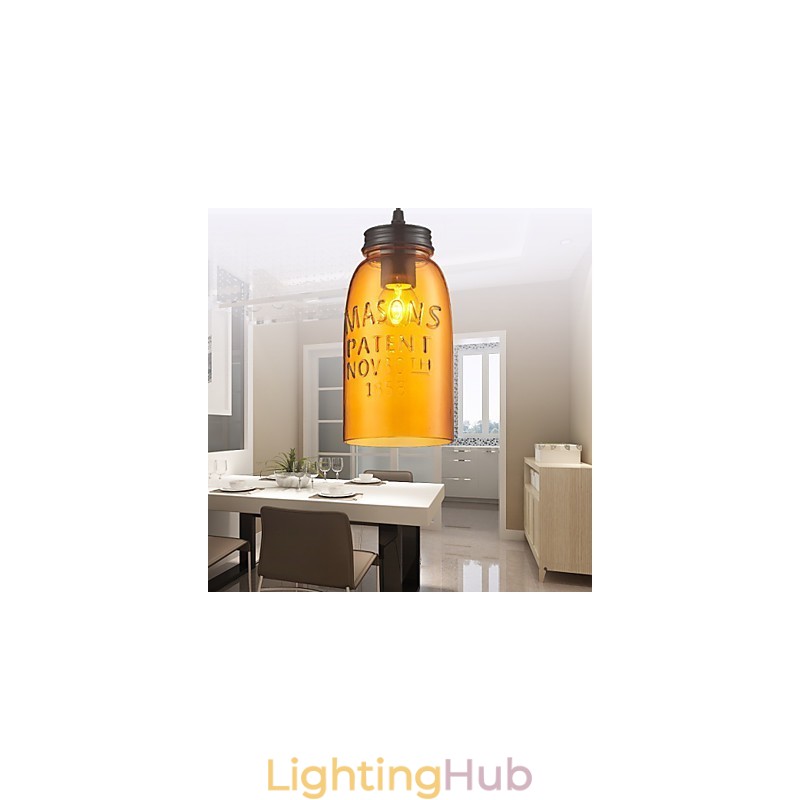 Pendant 1 Light Italy Style Transparent Electroplating