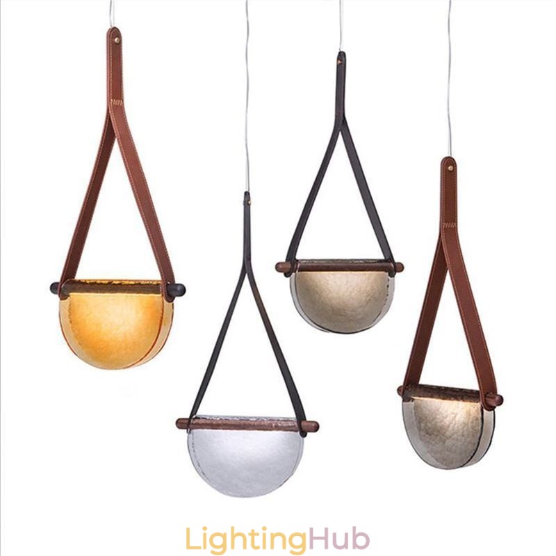 Pendant Light Modern Minimalist Belt Glass Ceiling Light
