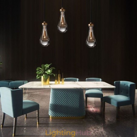 Water Drop Pendant Light Modern Minimalist Copper Art Ceiling Light Water Drop Pendant Light Modern Minimalist Copper Art Ceiling Light