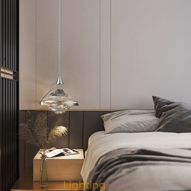 Pendant Light Modern Minimalist Wrought Iron Lava Glass Ceiling Light