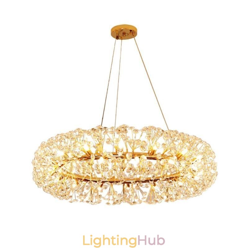 Pendant Light Modern Minimalist Wrought Iron Circular Sun Flower Ceiling Light