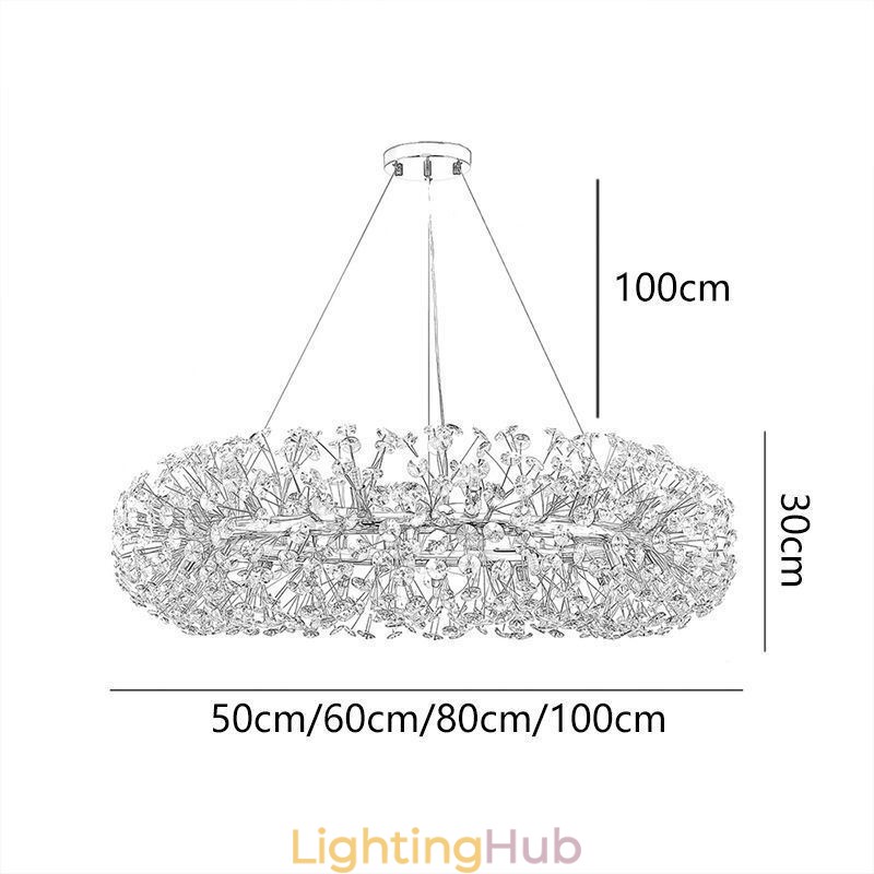 Pendant Light Modern Minimalist Wrought Iron Circular Sun Flower Ceiling Light