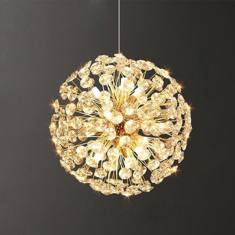 Ceiling Light Modern Minimalist Electroplating Iron Sun Flower Pendant Light