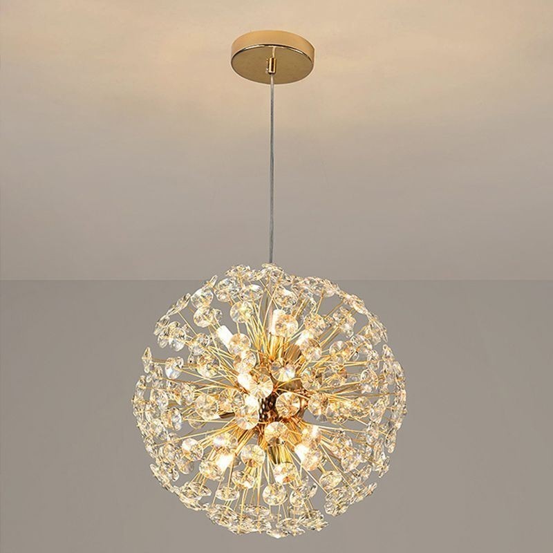 Ceiling Light Modern Minimalist Electroplating Iron Sun Flower Pendant Light