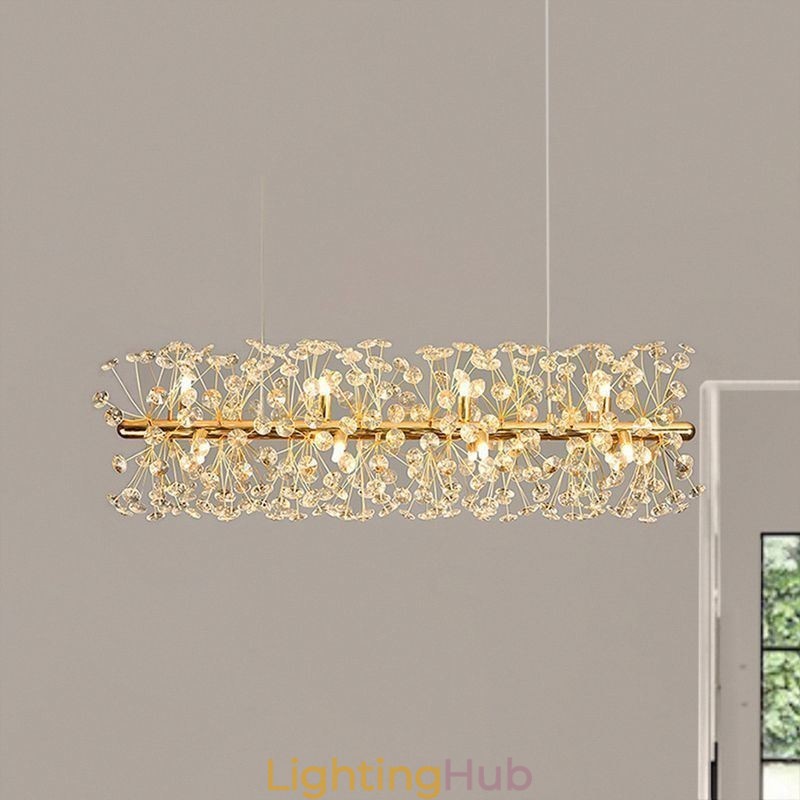 Pendant Light Electroplating Strip Sun Flower Wrought Iron Ceiling Light