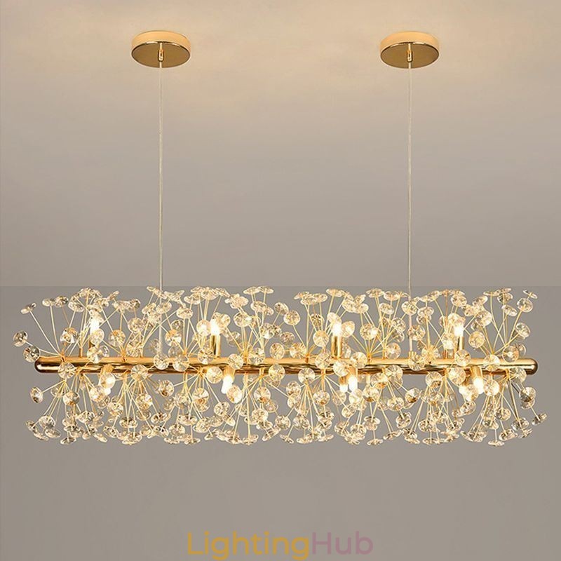 Pendant Light Electroplating Strip Sun Flower Wrought Iron Ceiling Light