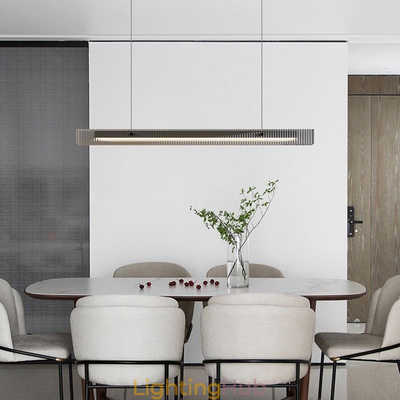 Pendant Light 100CM Glass Ceiling Light Stepless Dimmable With Remote Control