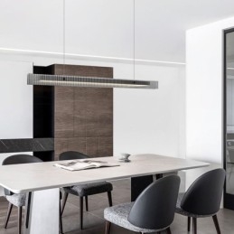 Pendant Light 100CM Glass Ceiling Light Stepless Dimmable With Remote Control