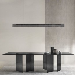 Pendant Light 100CM Glass Ceiling Light Stepless Dimmable With Remote Control