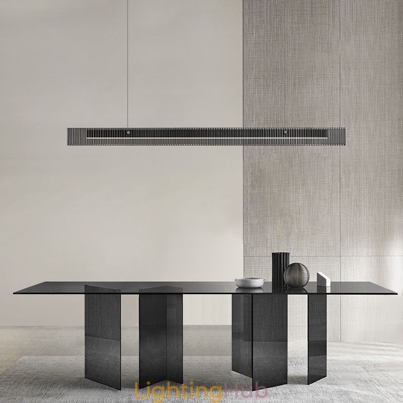 Pendant Light 100CM Glass Ceiling Light Stepless Dimmable With Remote Control