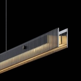 Pendant Light 100CM Glass Ceiling Light Stepless Dimmable With Remote Control