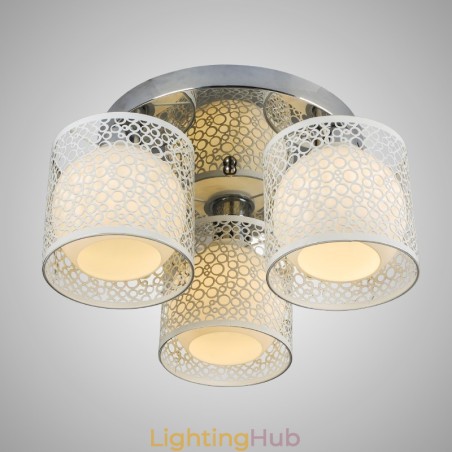 Three Light Ceiling Glass Dome Light Flush Mount Three Light Ceiling Glass Dome Light Flush Mount