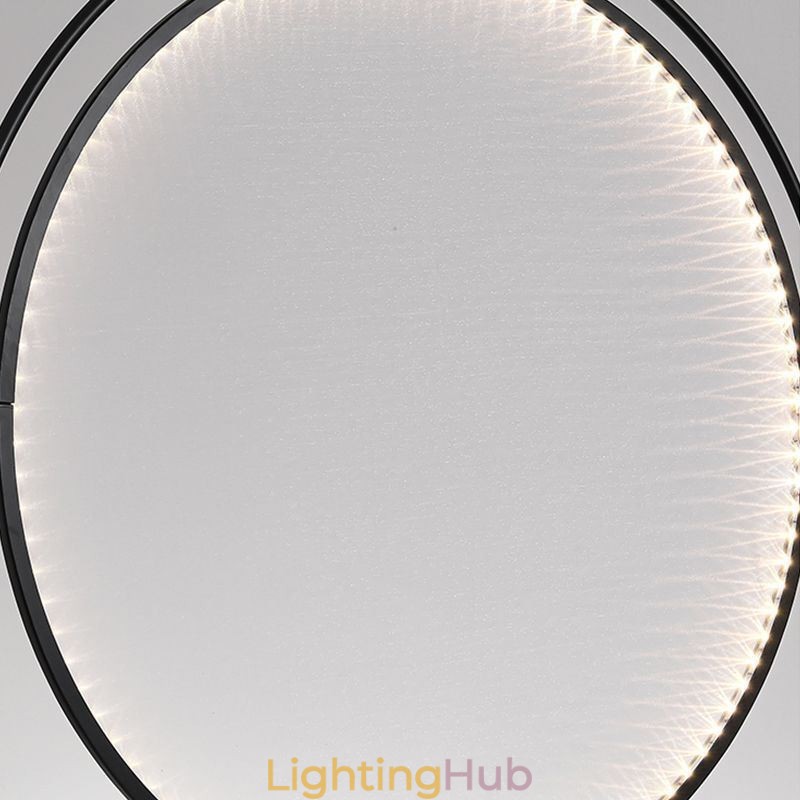 Nordic Pendant Light Creative Wrought Iron Ring Ceiling Light