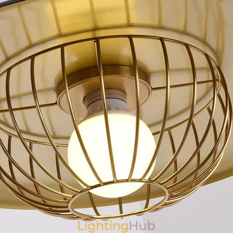 Nordic Pendant Light Creative Wrought Iron Disc Ceiling Light