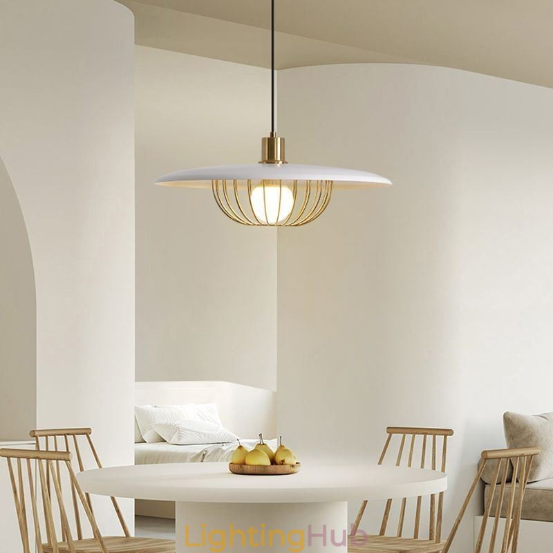 Nordic Pendant Light Wrought Iron Creative Disc Ceiling Lamps