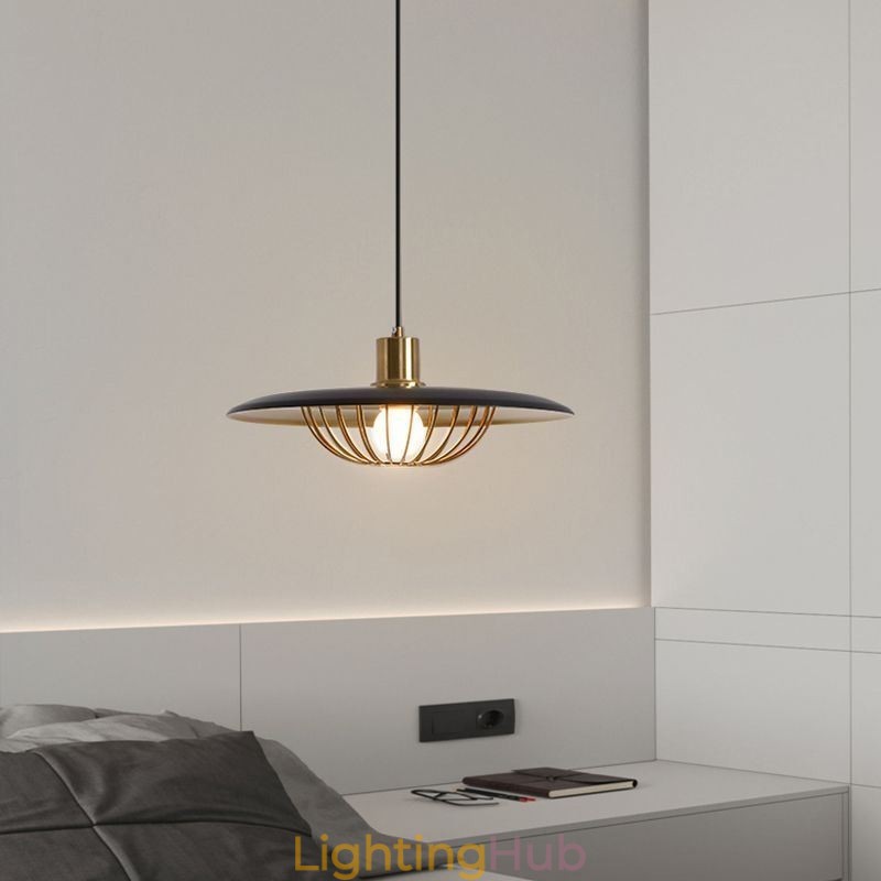 Nordic Pendant Light Wrought Iron Creative Disc Ceiling Lamps