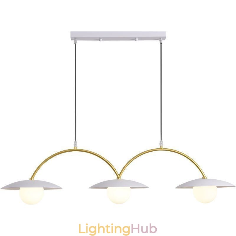 Nordic Pendant Light Creative G9 Wrought Iron Wave Ceiling Light