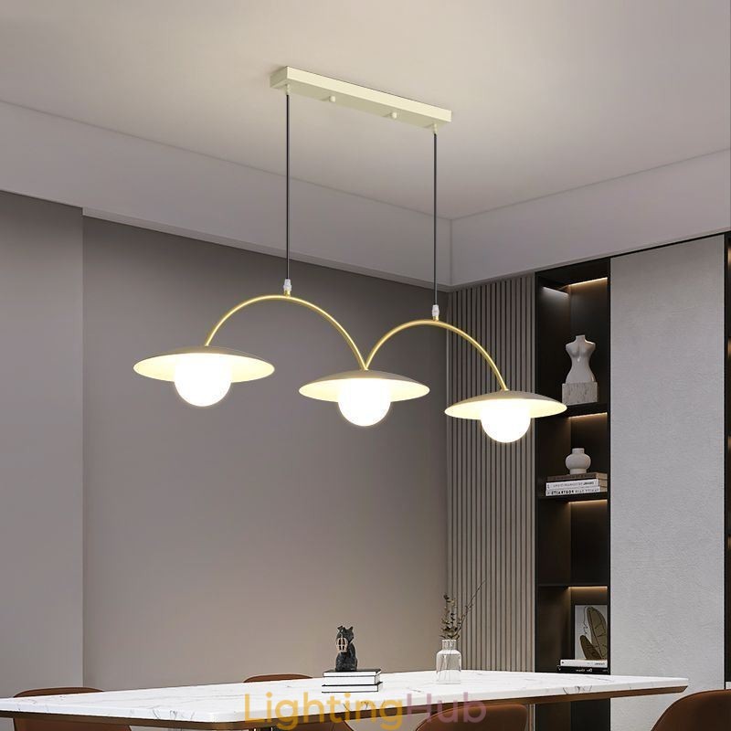 Nordic Pendant Light Creative G9 Wrought Iron Wave Ceiling Light