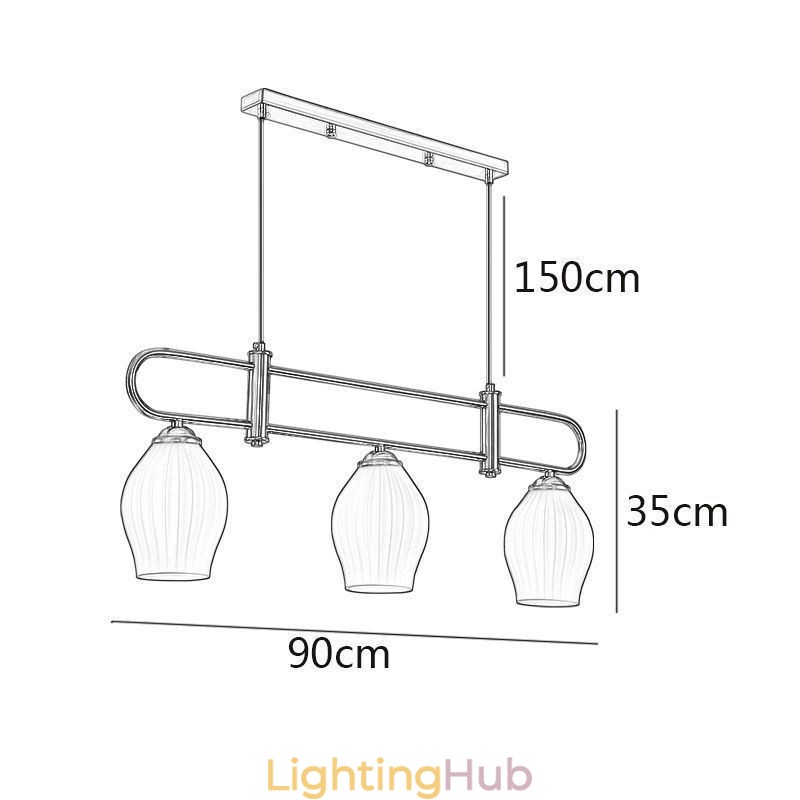 Nordic Pendant Light Wrought Iron Creative Stamen Ceiling Light