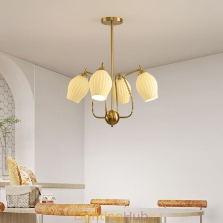 Nordic Pendant Light Creative Wrought Iron Copper Natural Color Stamen Ceiling Light Nordic Pendant Light Creative Wrought Iron Copper Natural Color Stamen Ceiling Light