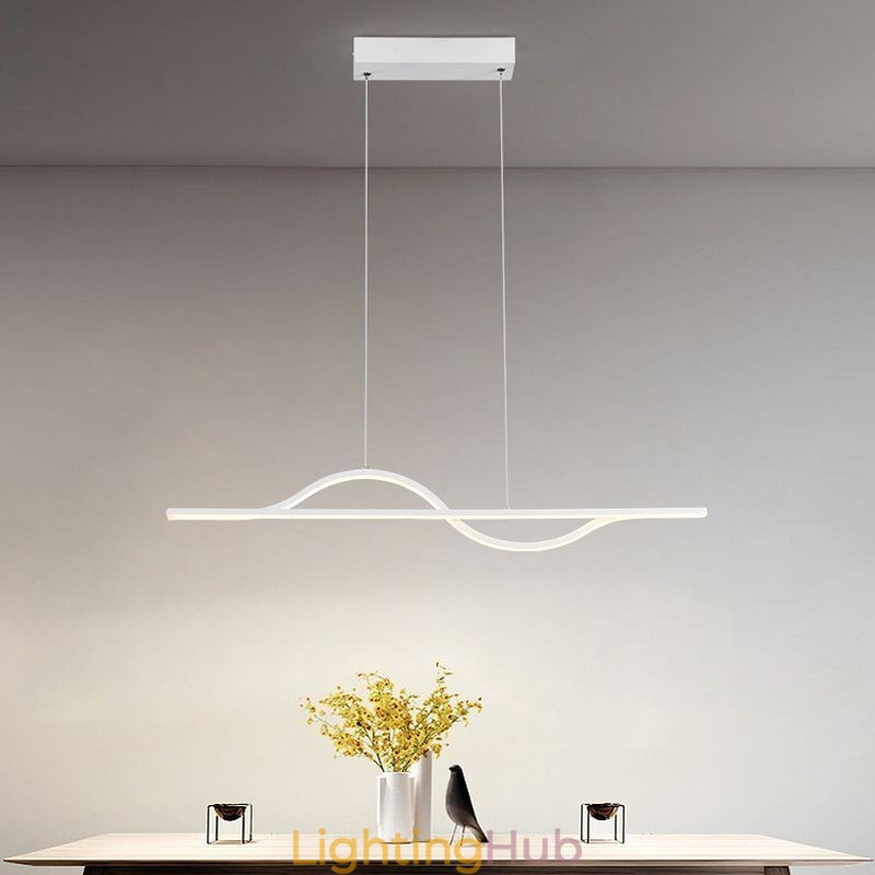 Stylish Pendant Light Aluminum Art Wave Ceiling Lamp