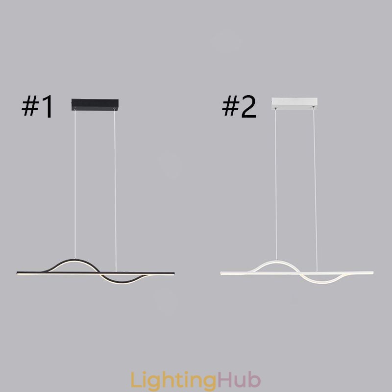 Stylish Pendant Light Aluminum Art Wave Ceiling Lamp