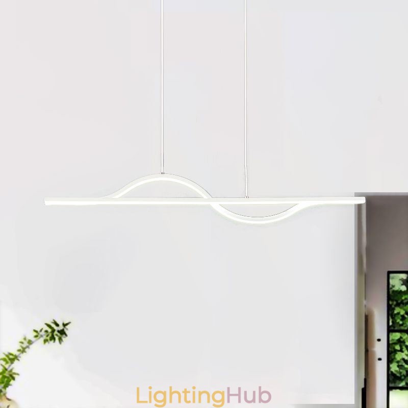 Stylish Pendant Light Aluminum Art Wave Ceiling Lamp