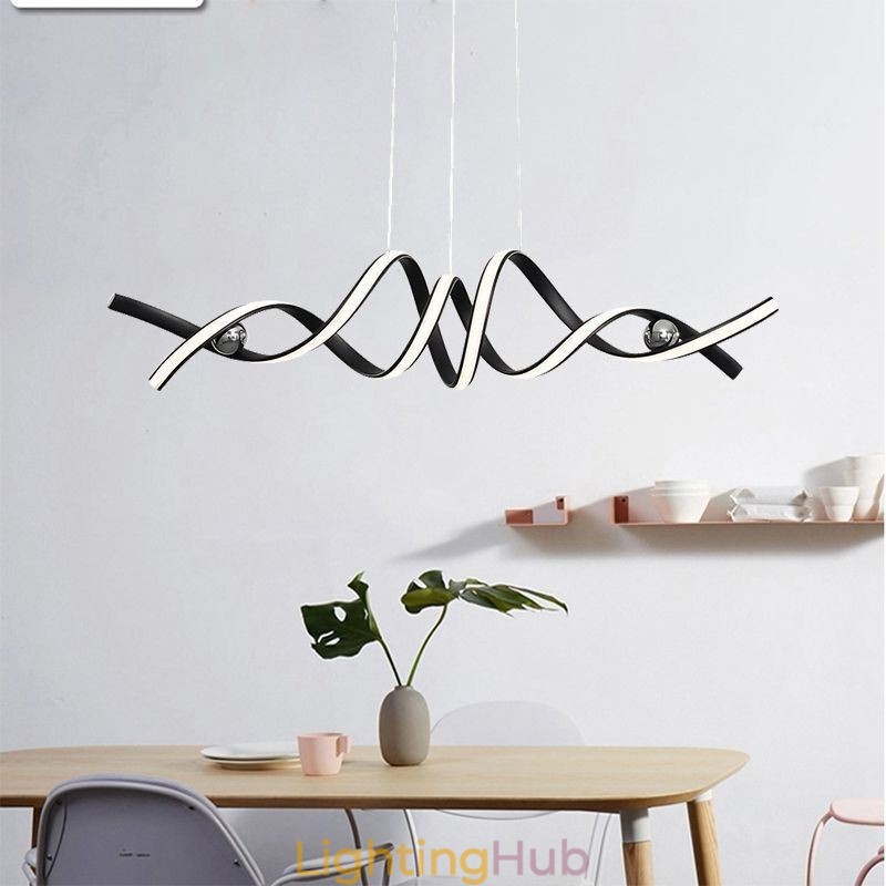 Minimalist Pendant Light Aluminum Art Minimalist Spiral Ceiling Light