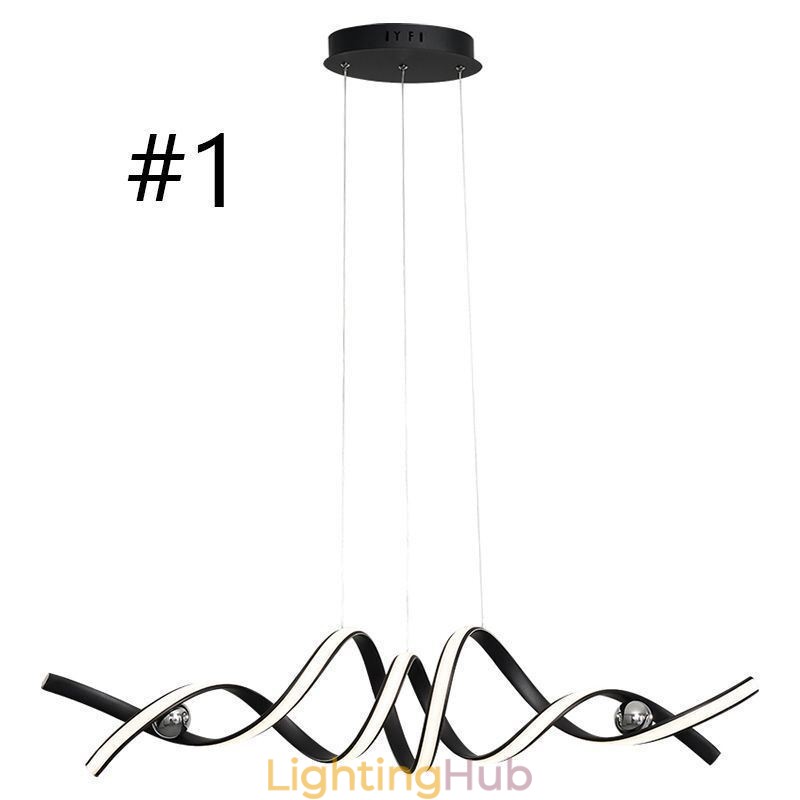 Minimalist Pendant Light Aluminum Art Minimalist Spiral Ceiling Light
