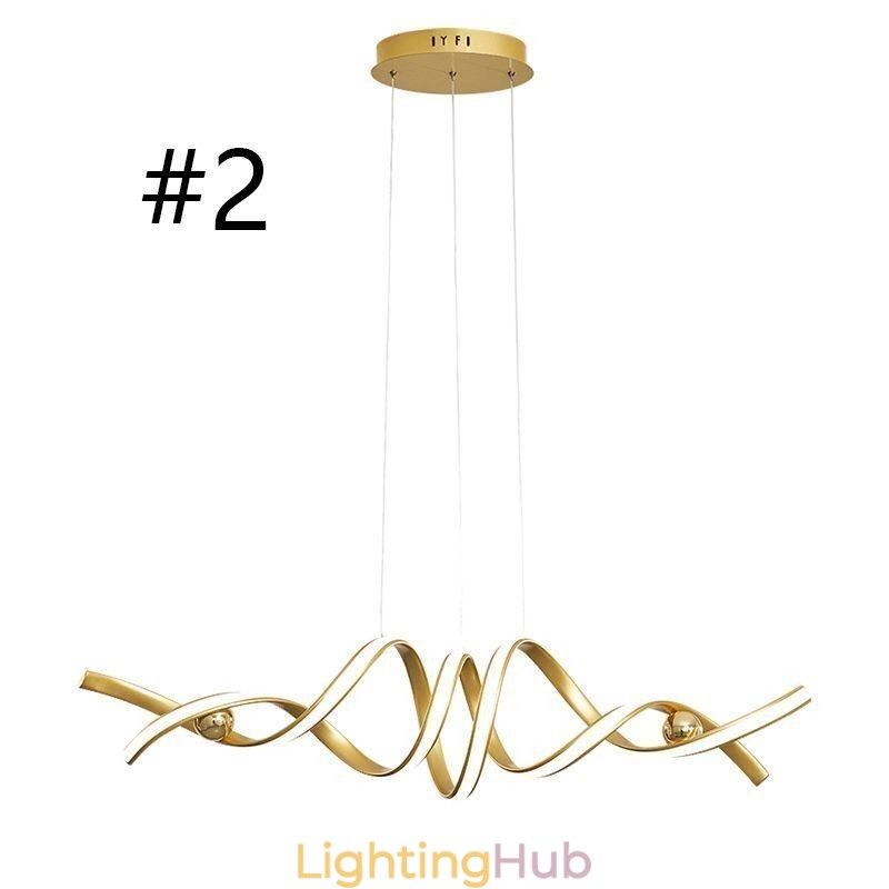 Minimalist Pendant Light Aluminum Art Minimalist Spiral Ceiling Light