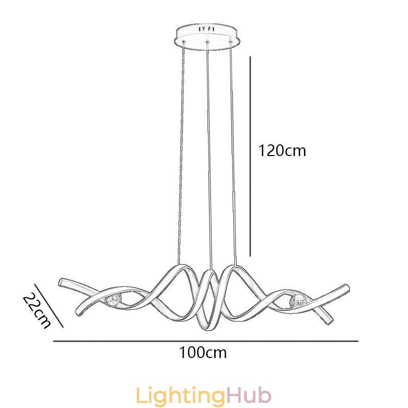 Minimalist Pendant Light Aluminum Art Minimalist Spiral Ceiling Light